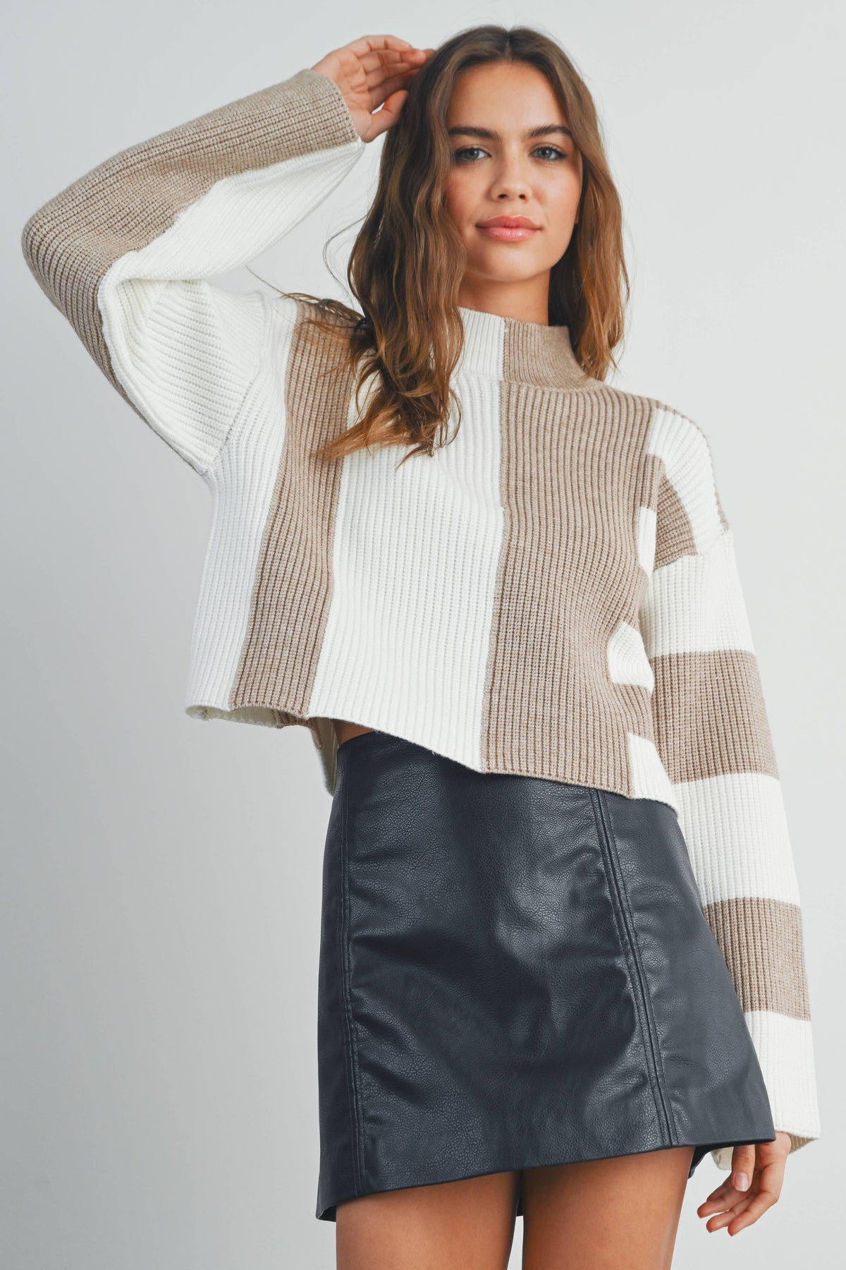 Mock Turtleneck Sweater