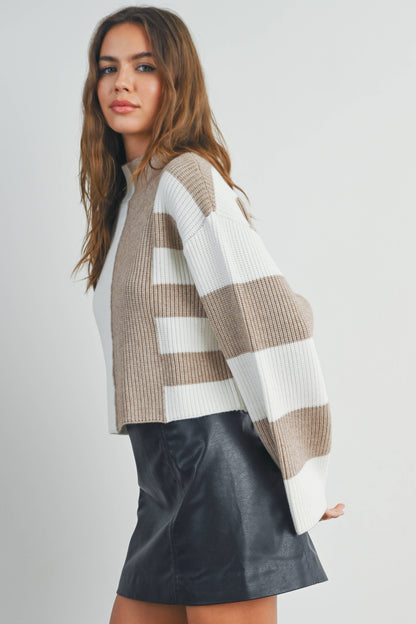 Mock Turtleneck Sweater