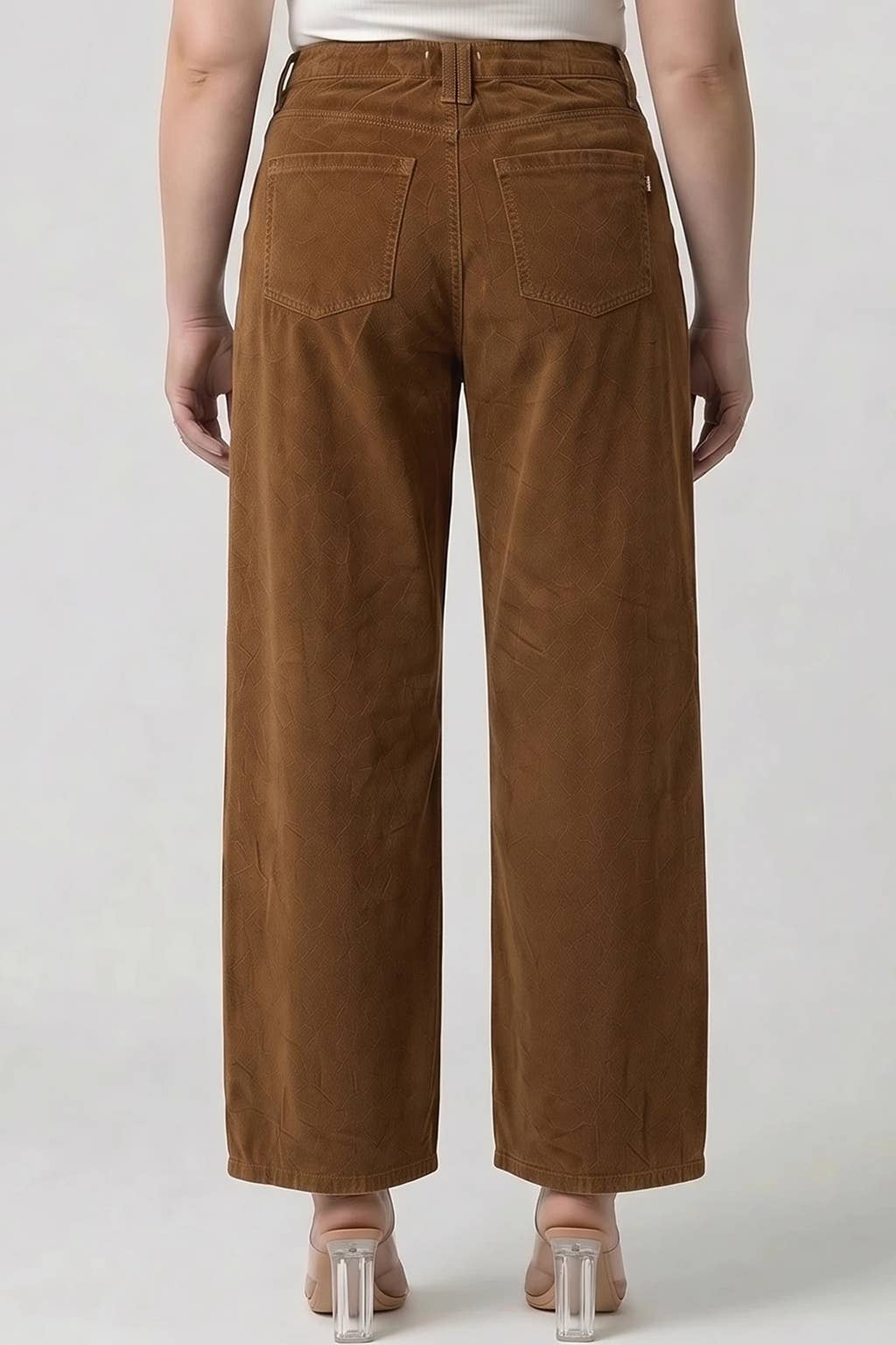 High rise love curve barrel leg  Corduroy pants