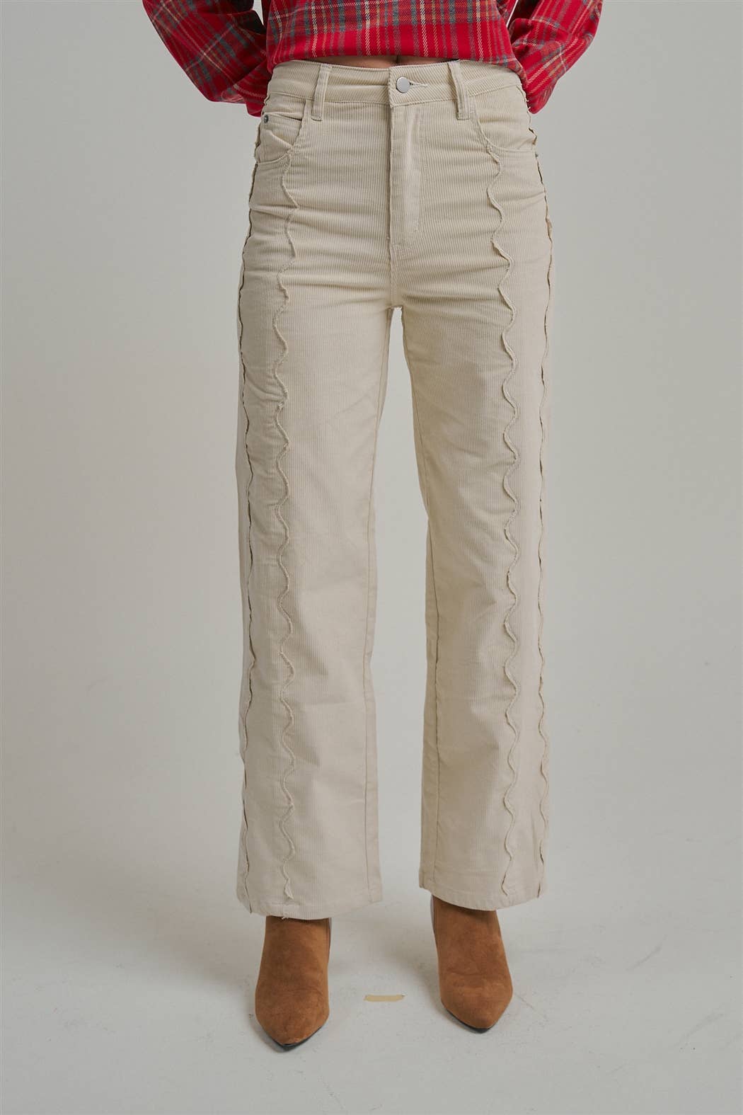 CORDUROY WIDE LEG PANTS